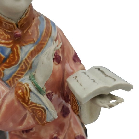Shiwan Shi Wan Porcelain Figurines Ladies  Musicians Geisha Seated Chinese Women - Picture 11 of 12